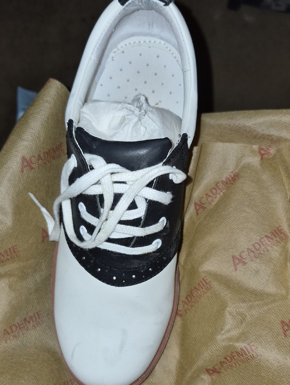 Aldo White and Black Lace-Up Women’s Sneaker